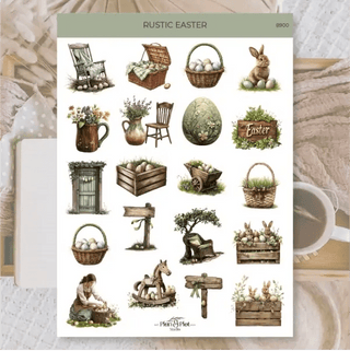 Stickers Plan & Plot Studio Vinyl - Rustic Easter 1 - 1 - Plan & Plot Studio - Tidformera