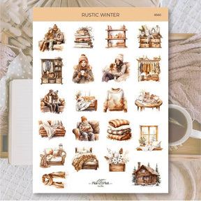 Stickers Plan & Plot Studio Vinyl - Rustic Winter - 1 - Plan & Plot Studio - Tidformera