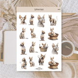 Stickers Plan & Plot Studio Vinyl - Sphynx - 1 - Plan & Plot Studio - Tidformera