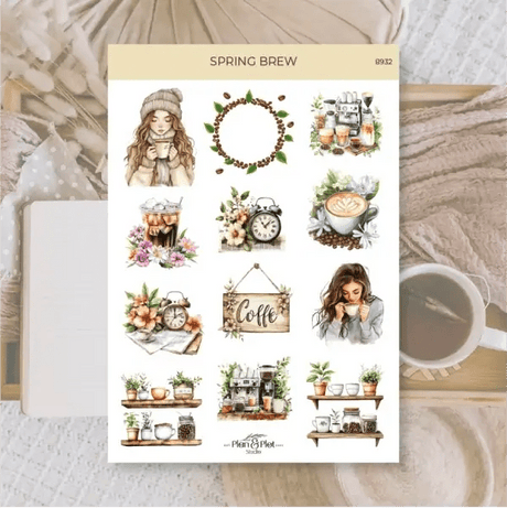 Stickers Plan & Plot Studio Vinyl - Spring Brew - 1 - Plan & Plot Studio - Tidformera