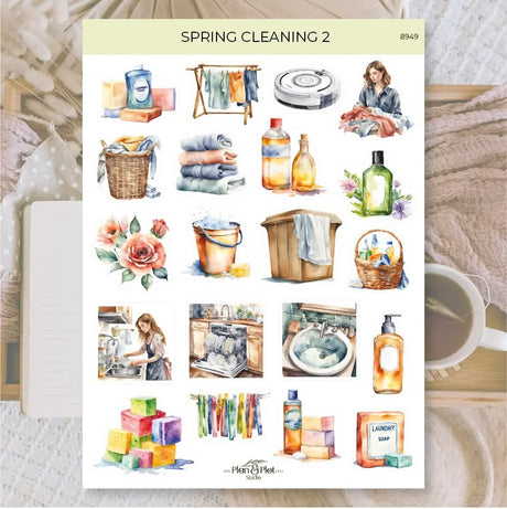 Stickers Plan & Plot Studio Vinyl - Spring cleaning 2 - 1 - Plan & Plot Studio - Tidformera