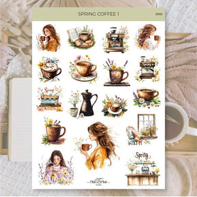 Stickers Plan & Plot Studio Vinyl - Spring coffee 1 - 1 - Plan & Plot Studio - Tidformera
