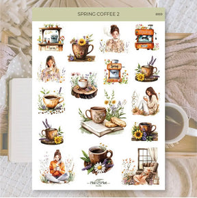 Stickers Plan & Plot Studio Vinyl - Spring coffee 2 - 1 - Plan & Plot Studio - Tidformera