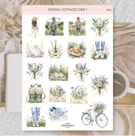 Stickers Plan & Plot Studio Vinyl - Spring Cottagecore 1 - 1 - Plan & Plot Studio - Tidformera