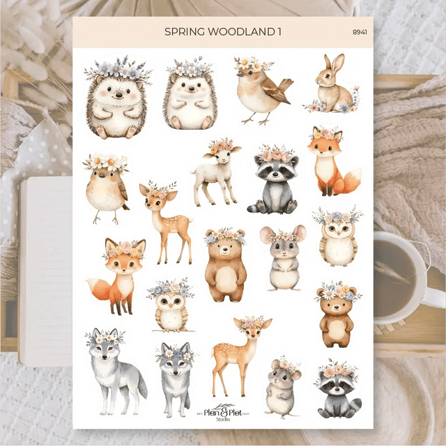 Stickers Plan & Plot Studio Vinyl - Spring Woodland 1 - 1 - Plan & Plot Studio - Tidformera