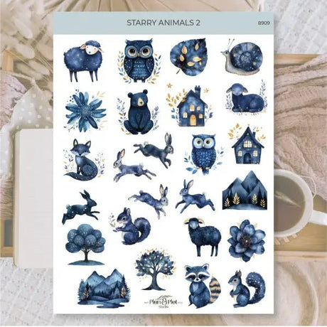 Stickers Plan & Plot Studio Vinyl - Starry Animals 2 - 1 - Plan & Plot Studio - Tidformera