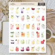 Stickers Plan & Plot Studio Vinyl - Summer cocktails - 1 - Plan & Plot Studio - Tidformera