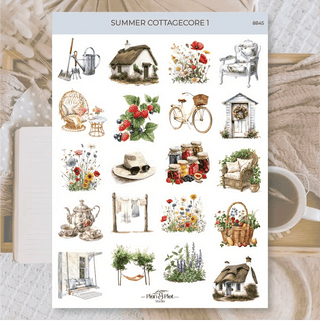 Stickers Plan & Plot Studio Vinyl - Summer Cottagecore 1 - 1 - Plan & Plot Studio - Tidformera