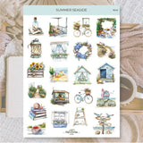 Stickers Plan & Plot Studio Vinyl - Summer seaside - 1 - Plan & Plot Studio - Tidformera