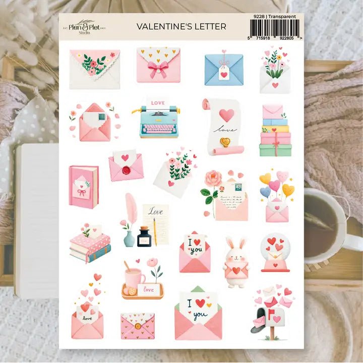 Stickers Plan & Plot Studio Vinyl - Valentine's Letter – Tidformera