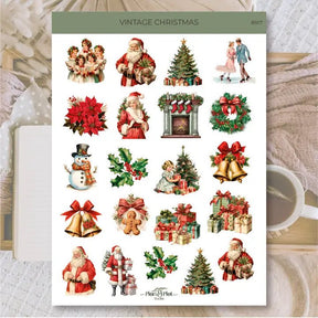 Stickers Plan & Plot Studio Vinyl - Vintage Christmas - 1 - Plan & Plot Studio - Tidformera