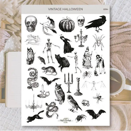 Stickers Plan & Plot Studio Vinyl - Vintage Halloween - 1 - Plan & Plot Studio - Tidformera