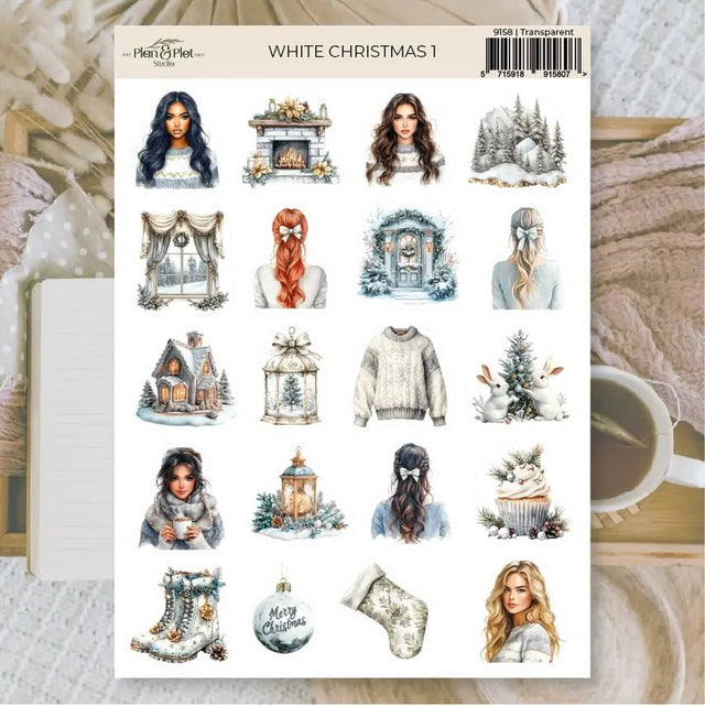 Stickers Plan & Plot Studio Vinyl - White Christmas 1 - 1 - Plan & Plot Studio - Tidformera