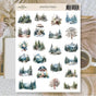 Stickers Plan & Plot Studio Vinyl - Winter Pines - 1 - Plan & Plot Studio - Tidformera
