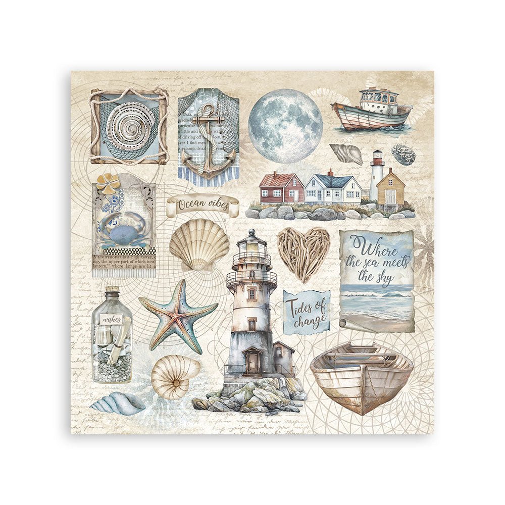Stickers - Silent Sea - 3 - Stamperia - Tidformera