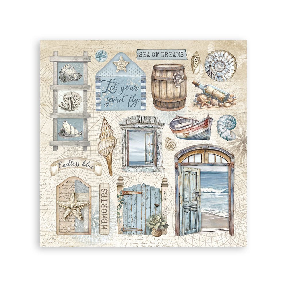 Stickers - Silent Sea - 2 - Stamperia - Tidformera