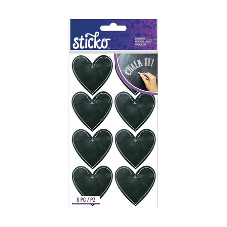 Stickers Sticko - Chalk hearts - Tidformera AB - Tidformera