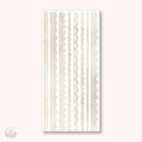 Stickers Thin Lace Strip - Beige - 1 - Hello Petite Paper - Tidformera