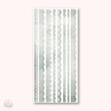 Stickers Thin Lace Strip - Green - 1 - Hello Petite Paper - Tidformera