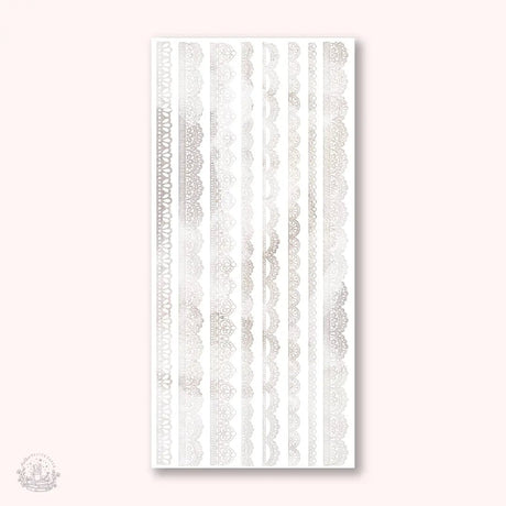 Stickers Thin Lace Strip - Taupe - 1 - Hello Petite Paper - Tidformera