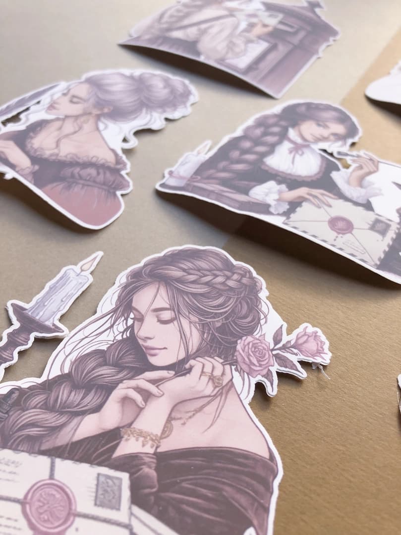 Stickers - T's Stationery - Academia Mail Girls - 4 - T's Stationery - Tidformera