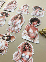 Stickers - T's Stationery - Beige Beach Girls - 4 - T's Stationery - Tidformera