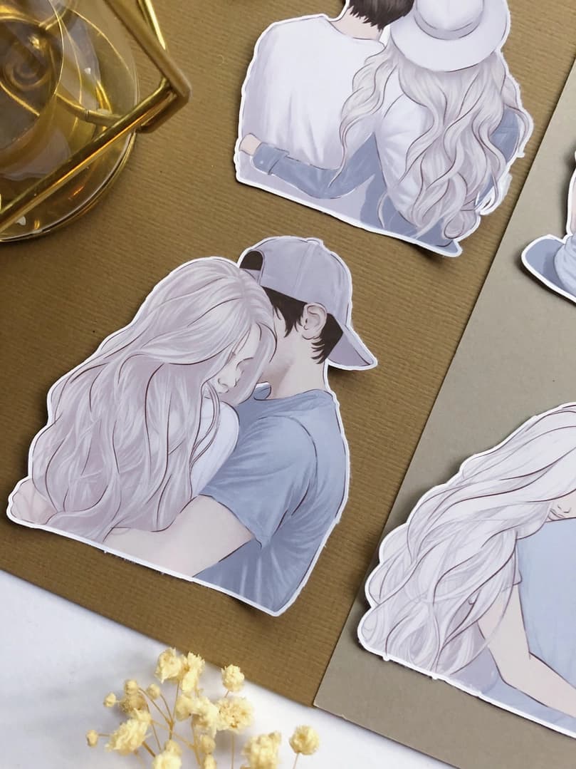 Stickers - T's Stationery - Couple - 3 - T's Stationery - Tidformera