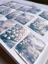 Stickers - T's Stationery - Lily of the Valley - 4 - T's Stationery - Tidformera