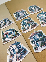 Stickers - T's Stationery - Tiny Greek House - 3 - T's Stationery - Tidformera
