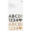 Stickersblock Paper Poetry Alfabetet - Black/Gold - 1 - Rico Design - Tidformera