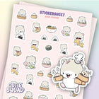 Stickersheet CutieSquad - Asian Foodies - 1 - CutieSquad - Tidformera