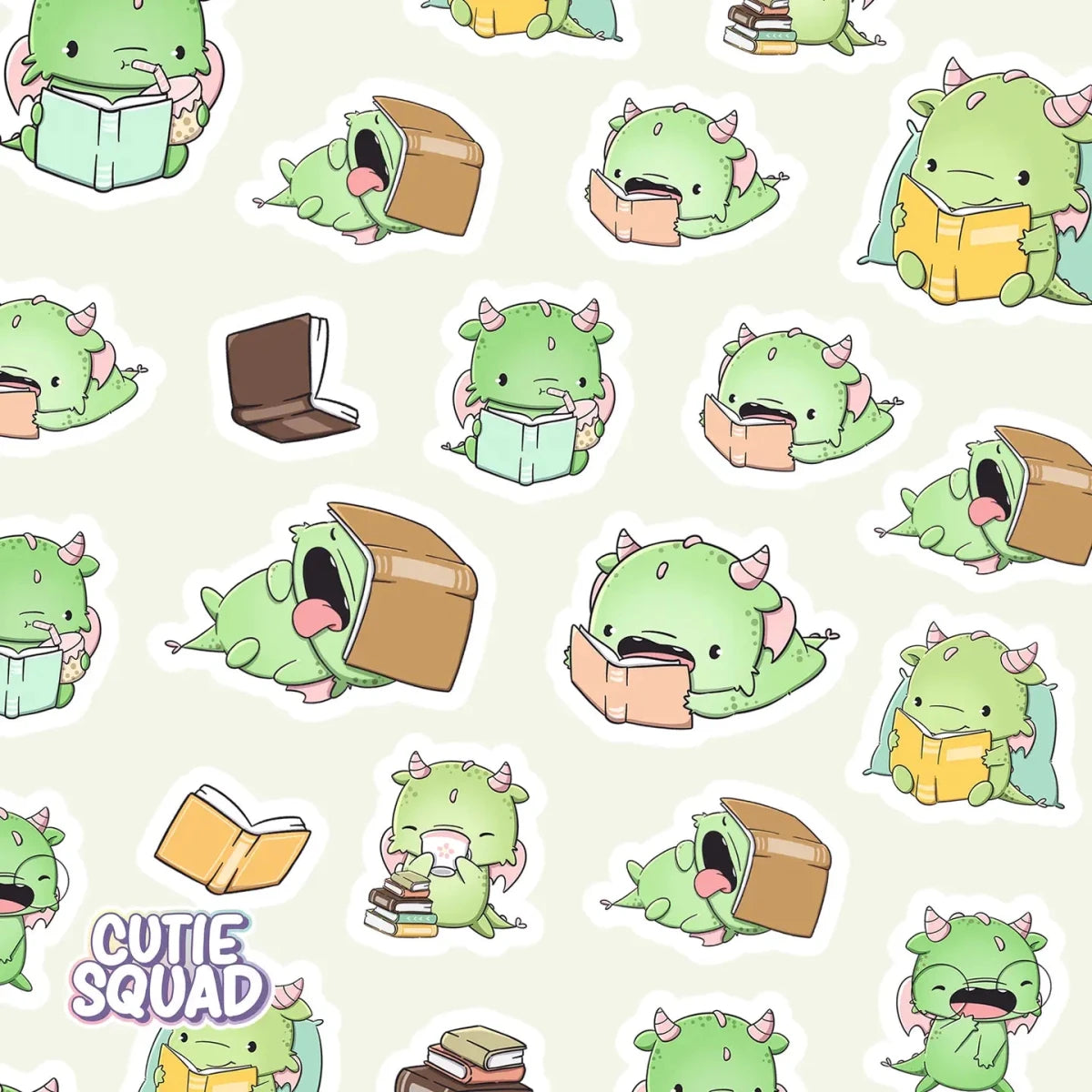 Stickersheet CutieSquad - Bookdragons - 2 - CutieSquad - Tidformera
