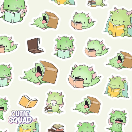 Stickersheet CutieSquad - Bookdragons - 2 - CutieSquad - Tidformera