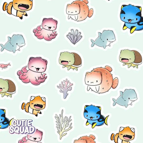 Stickersheet CutieSquad - Catfish - 2 - CutieSquad - Tidformera