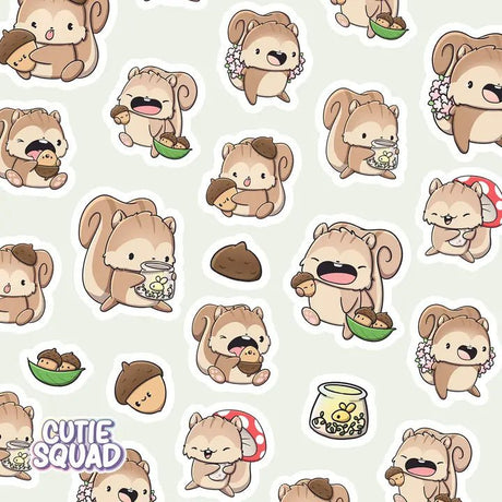 Stickersheet CutieSquad - Cozy Nut Club - 2 - CutieSquad - Tidformera