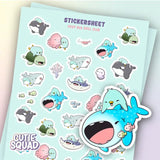 Stickersheet CutieSquad - Deep Sea Chill Club - 1 - CutieSquad - Tidformera