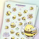 Stickersheet CutieSquad - Flowery Bees - 1 - CutieSquad - Tidformera