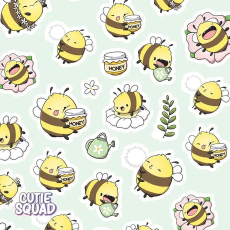 Stickersheet CutieSquad - Flowery Bees - 2 - CutieSquad - Tidformera