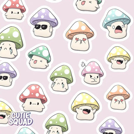 Stickersheet CutieSquad - Shrooms - 2 - CutieSquad - Tidformera