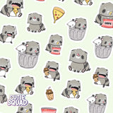 Stickersheet CutieSquad - Silly trash pandas - 2 - CutieSquad - Tidformera