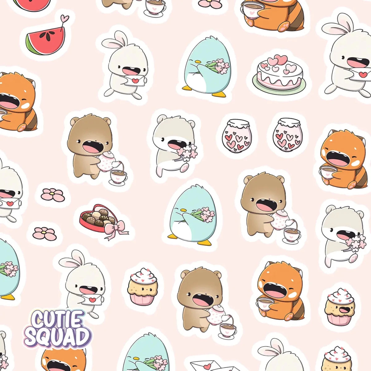 Stickersheet CutieSquad - Valentine Date - 2 - CutieSquad - Tidformera