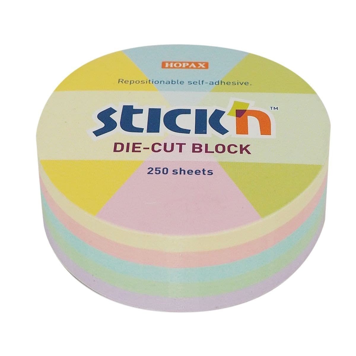 Stick'n Notisblock - Rund Pastell - Stick'n - Tidformera