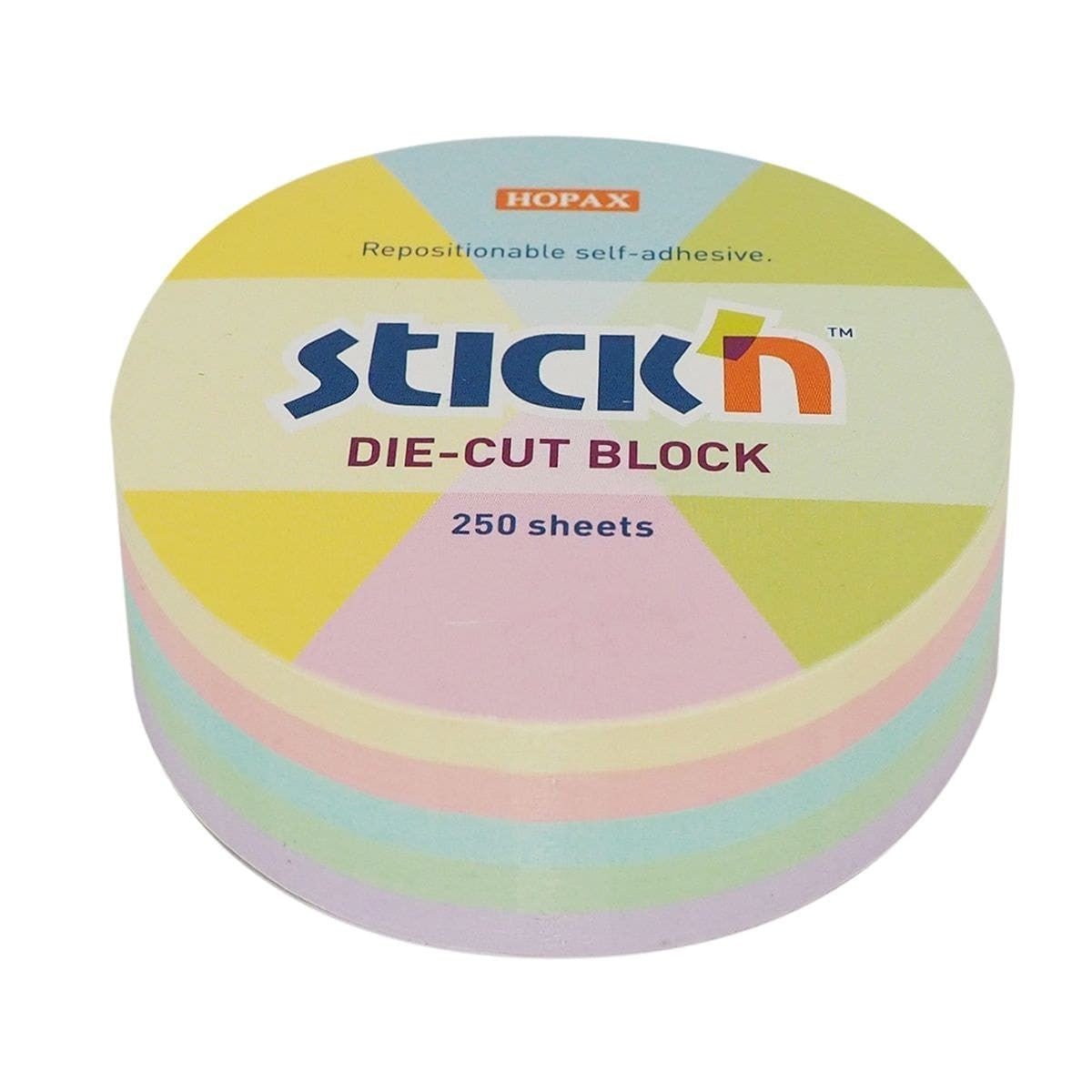 Stick'n Notisblock - Rund Pastell - 1 - Stick'n - Tidformera