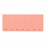 Sticky Memo Pad - Weekly - Pink - 1 - Penco - Tidformera