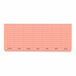 Sticky Memo Pad - Weekly - Pink - 1 - Penco - Tidformera