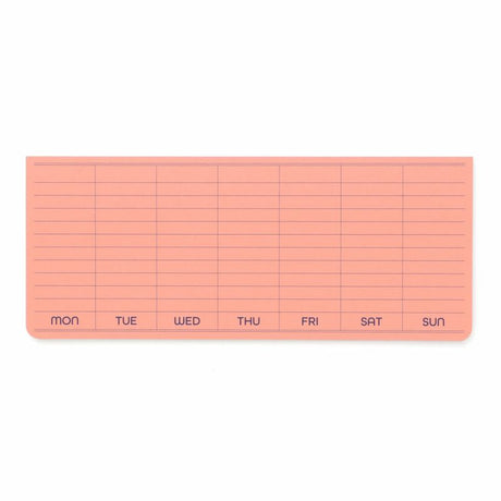Sticky Memo Pad - Weekly - Pink - 1 - Penco - Tidformera