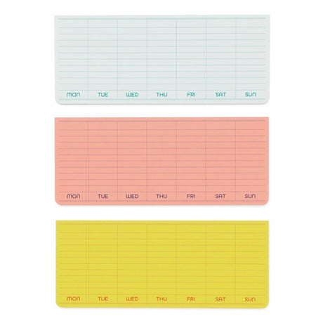 Sticky Memo Pad - Weekly - Pink - 4 - Penco - Tidformera