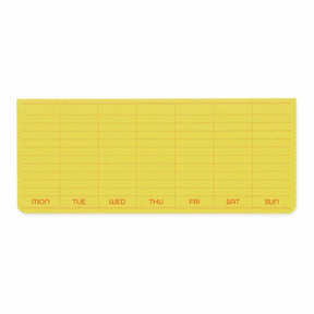 Sticky Memo Pad - Weekly - Yellow - 1 - Penco - Tidformera