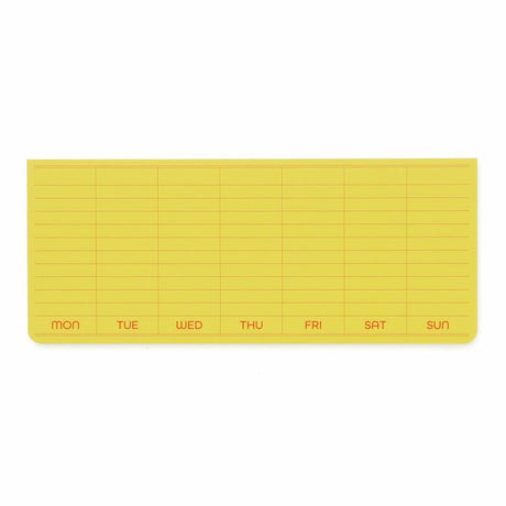 Sticky Memo Pad - Weekly - Yellow - 1 - Penco - Tidformera