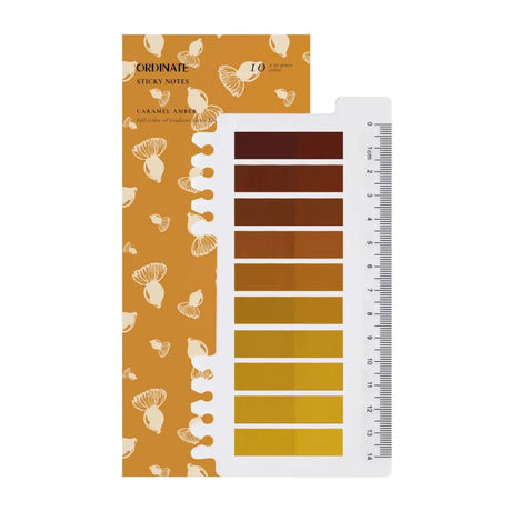 Sticky Notes 10 färger - Caramel Amber - 1 - Ordinate - Tidformera